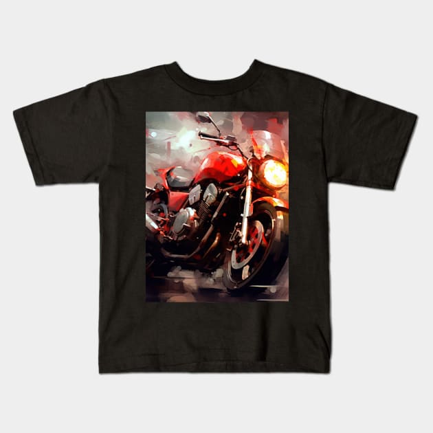 Italian Velocity Legendary Sports Bike Kids T-Shirt by star trek fanart and more